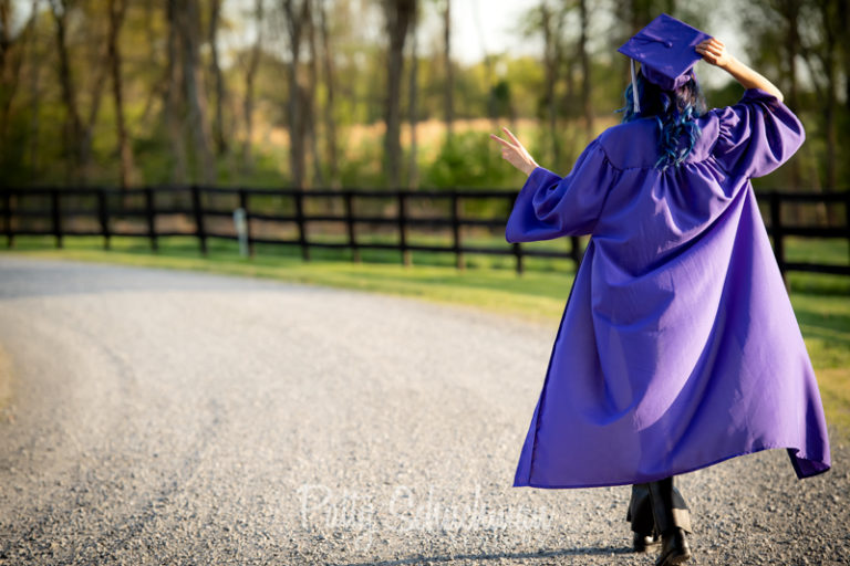 Cap and Gown Senior Pictures - have fun with the traditional